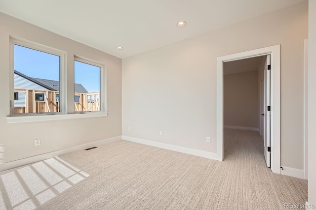 view of carpeted empty room