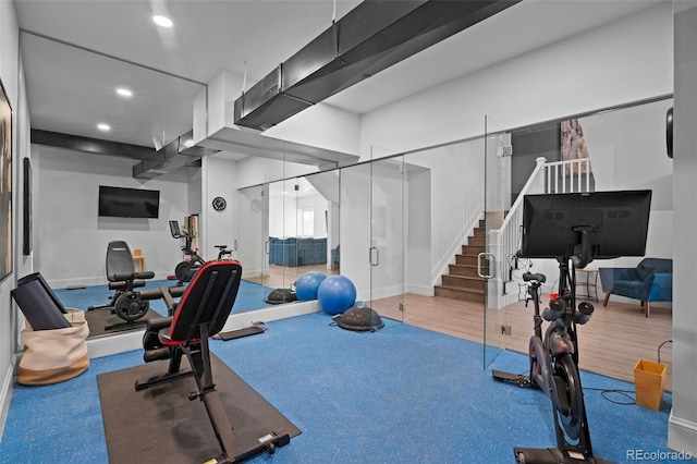 view of workout room