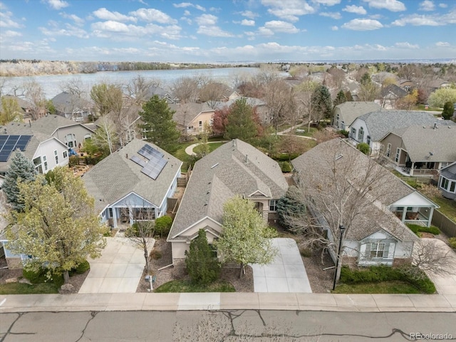 7158 W Belmont Dr, Littleton, CO 80123 - drone / aerial view with a water view and a residential view
