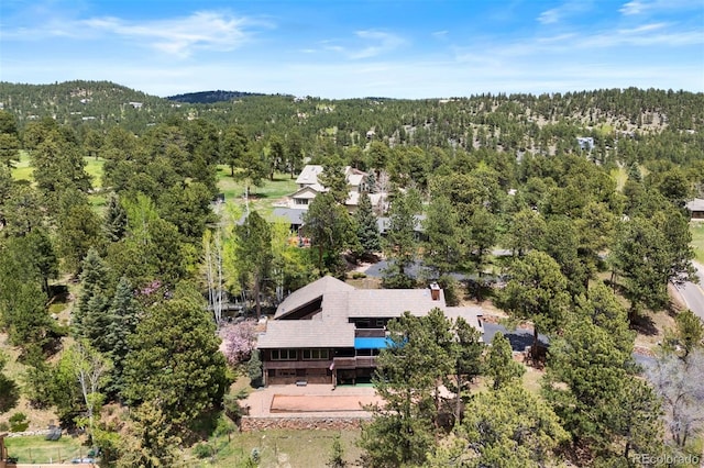 2851 Interlocken Dr, Evergreen, CO 80439 - view from above of property with a forest