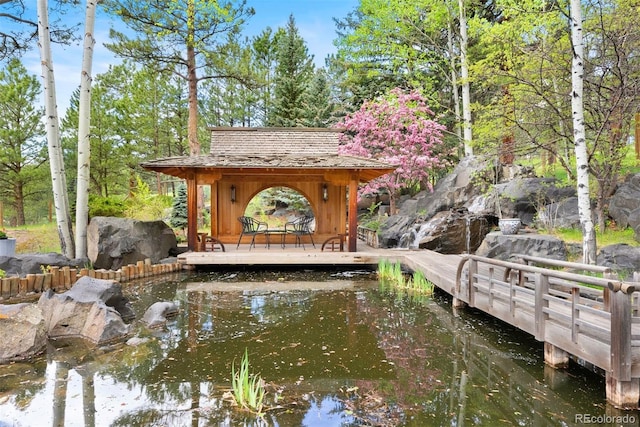 2851 Interlocken Dr, Evergreen, CO 80439 - surrounding community with a dock