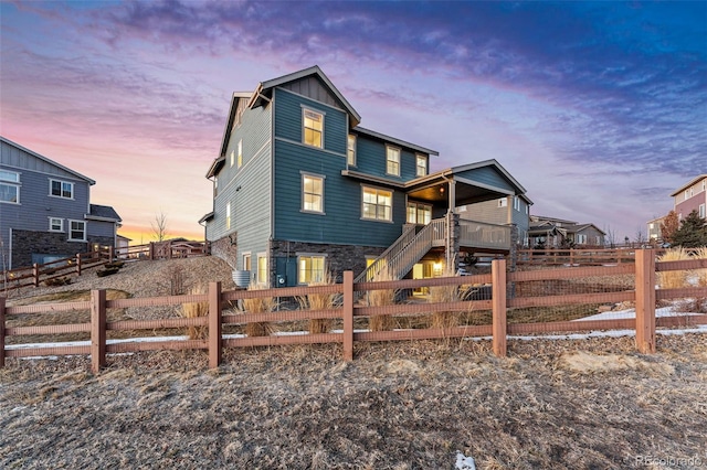 view of front of property