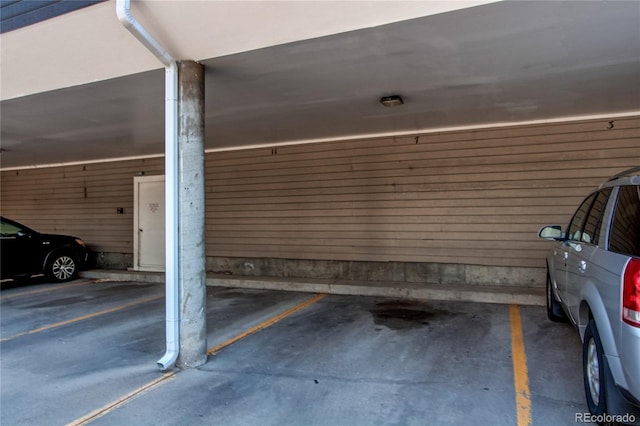view of parking deck