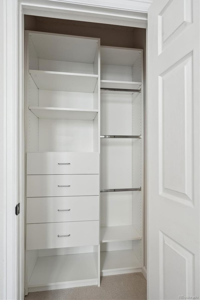 view of closet