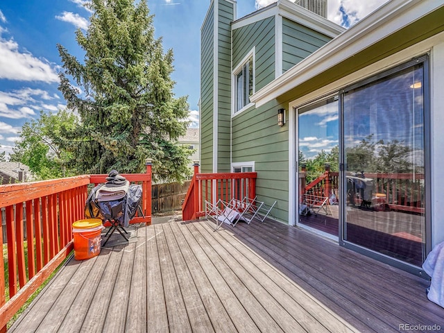 778 S Fairplay Ct, Aurora, CO 80012 - view of wooden deck