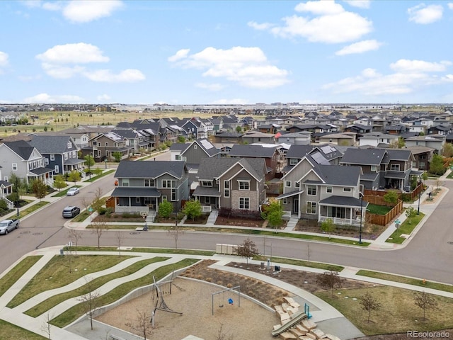 9378 E 60th Pl, Denver, CO 80238 - drone / aerial view with a residential view