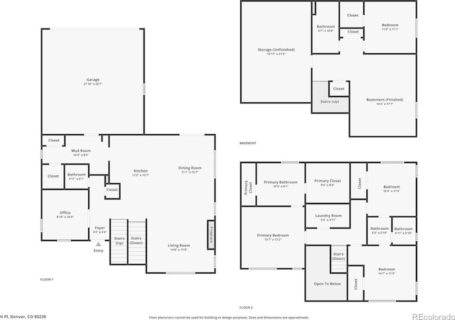 9378 E 60th Pl, Denver, CO 80238 - floor plan