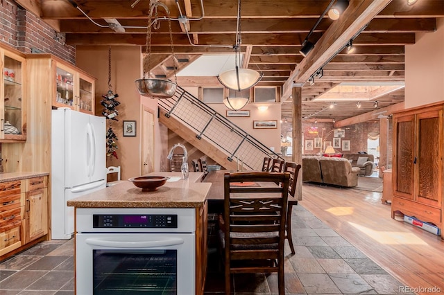 interior space featuring dark wood-type flooring