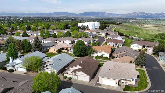 23 Carla Way, Broomfield, CO 80020 - aerial perspective of suburban area with a mountain backdrop