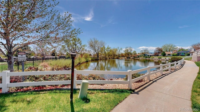 23 Carla Way, Broomfield, CO 80020 - water view featuring fence