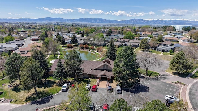23 Carla Way, Broomfield, CO 80020 - aerial view of residential area with a water and mountain view