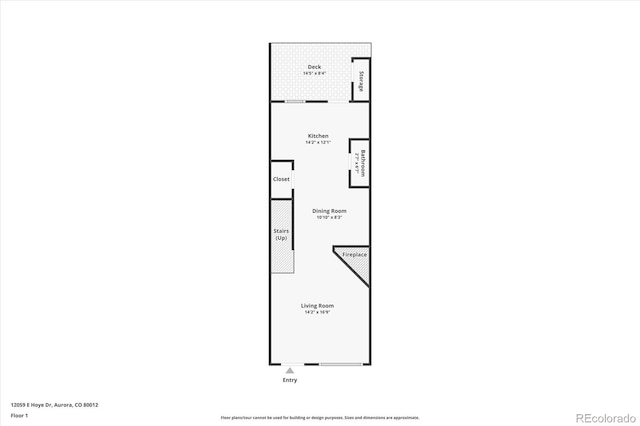 12059 E Hoye Dr, Aurora, CO 80012 - view of home floor plan