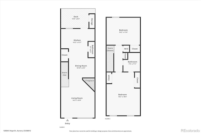 12059 E Hoye Dr, Aurora, CO 80012 - view of property floor plan