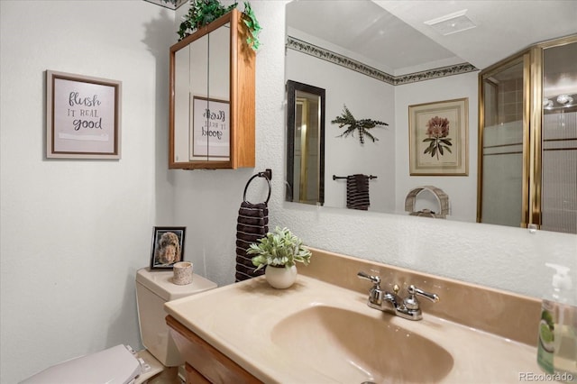 6112 Alkire Ct, Arvada, CO 80004 - half bathroom with toilet and vanity