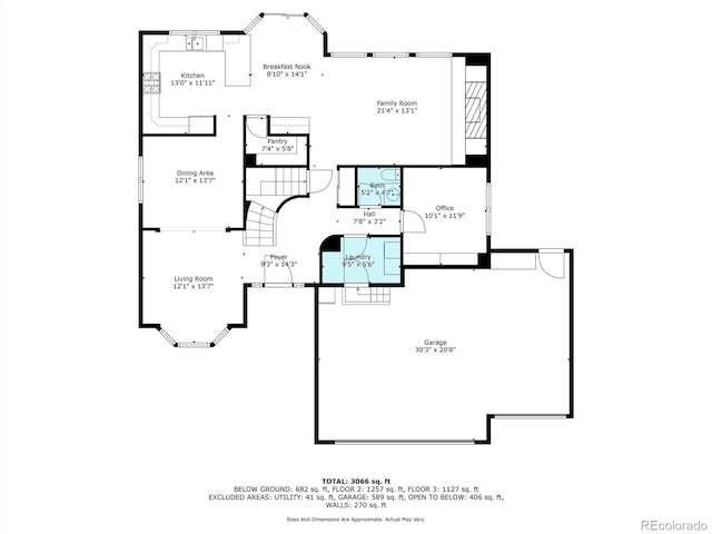 11056 W Rowland Ave, Littleton, CO 80127 - home floor plan