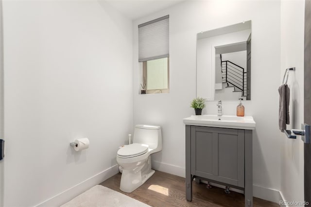 3586 S Ogden St, Englewood, CO 80113 - half bath with wood finished floors and vanity
