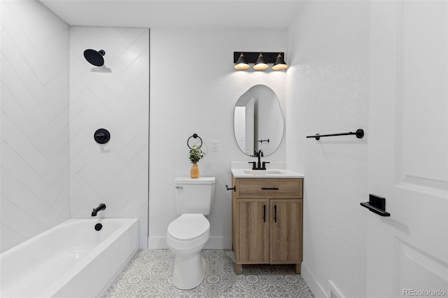 3036 Wolff St S, Denver, CO 80236 - bathroom featuring vanity, bathtub / shower combination, and tile patterned flooring
