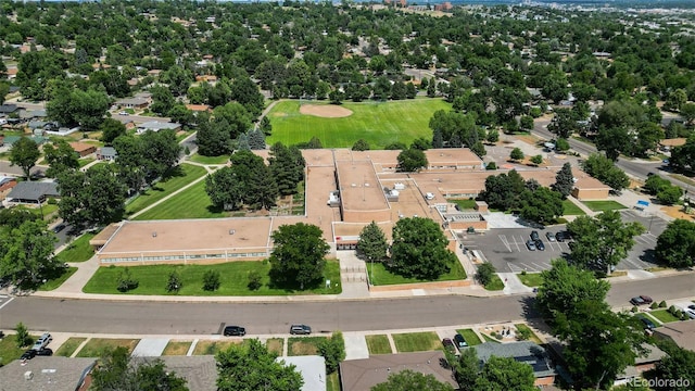 3036 Wolff St S, Denver, CO 80236 - aerial view of property and surrounding area with nearby suburban area
