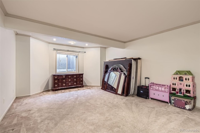 4681 S Columbine Ct, Cherry Hills Village, CO 80113 - below grade area featuring carpet flooring, ornamental molding, and recessed lighting