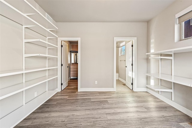 interior space featuring wood-type flooring