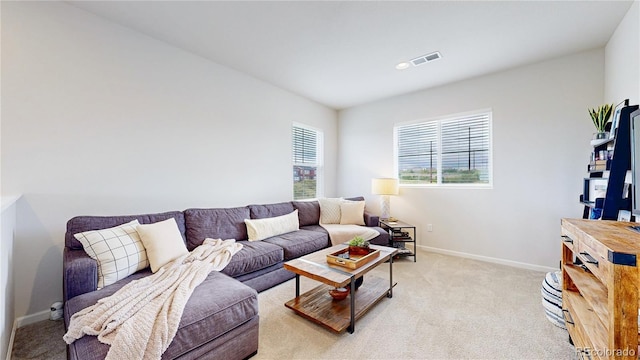 4585 High Mesa Cir, Castle Rock, CO 80108 - living area featuring light colored carpet and baseboards