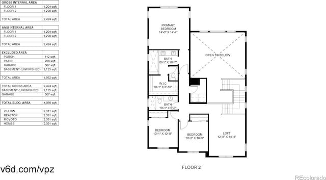 4585 High Mesa Cir, Castle Rock, CO 80108 - floor plan / room layout