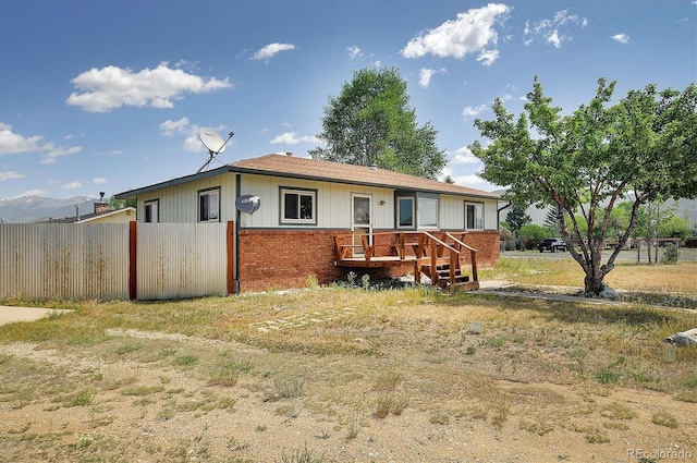 view of rear view of property