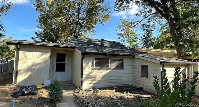 view of rear view of house