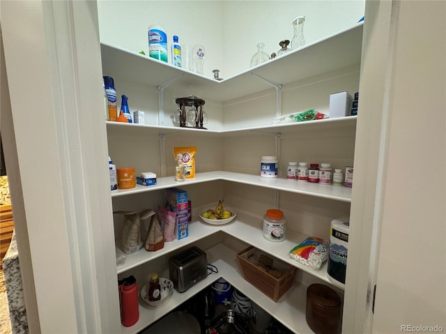 view of pantry