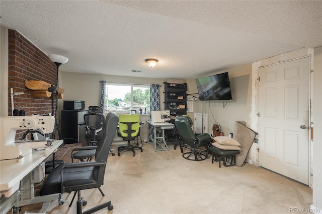 11805 W 74th Ave, Arvada, CO 80005 - office area with carpet floors and a textured ceiling