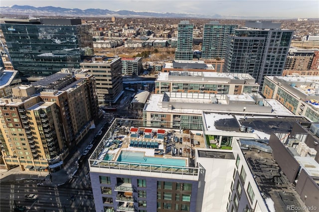 exterior space with a mountain view