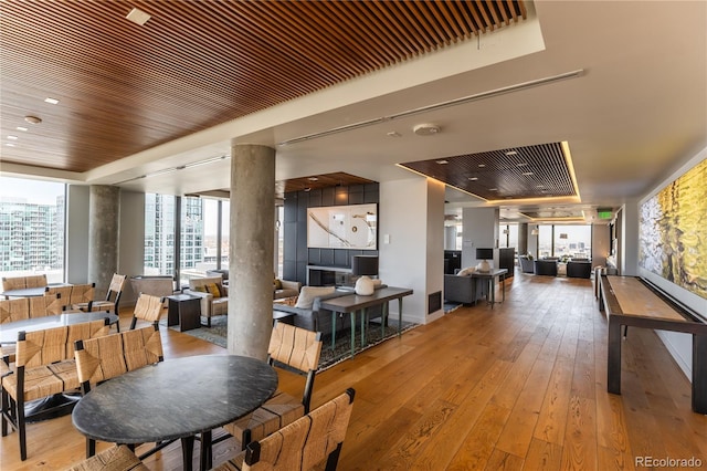 view of dining area