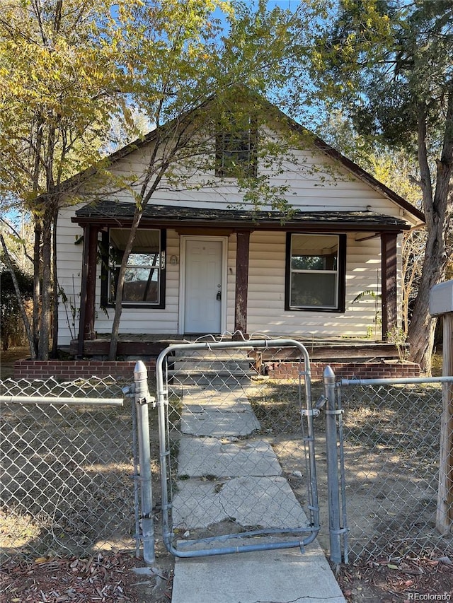 view of front of house featuring covered porch