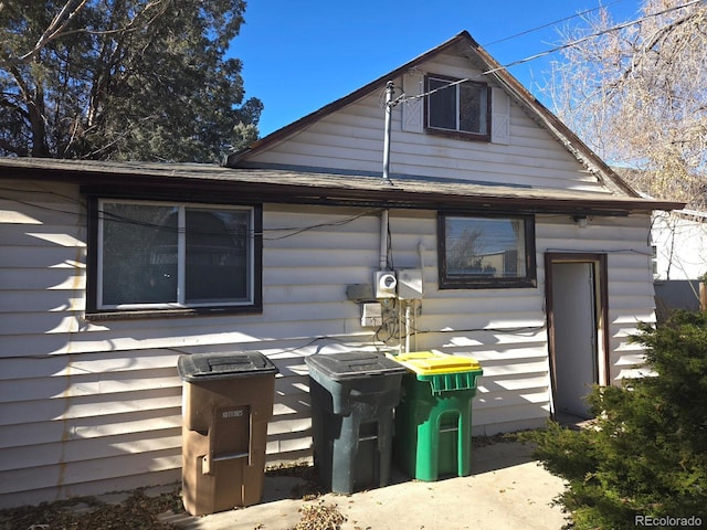 view of rear view of property