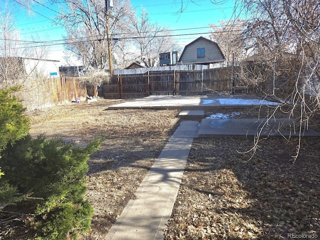 view of yard featuring a patio area