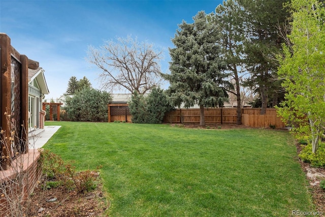 5164 E Princeton Ave, Cherry Hills Village, CO 80113 - view of yard with a fenced backyard