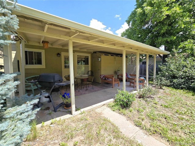 1245 S Forest St, Denver, CO 80246 - view of patio / terrace featuring grilling area