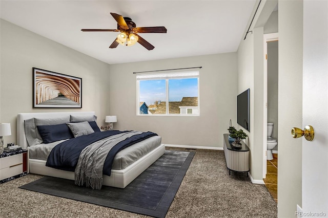 1895 Sage Grouse Ln, Colorado Springs, CO 80951 - carpeted bedroom featuring baseboards and ceiling fan