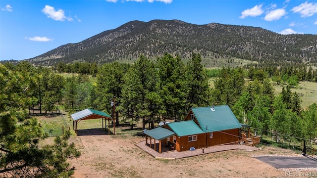 546 Pulver Rd, Lake George, CO 80827 - mountain view with a heavily wooded area