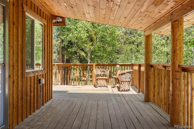 546 Pulver Rd, Lake George, CO 80827 - view of wooden terrace