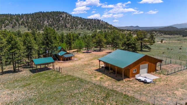 546 Pulver Rd, Lake George, CO 80827 - view of mountain backdrop featuring rural landscape and a forest