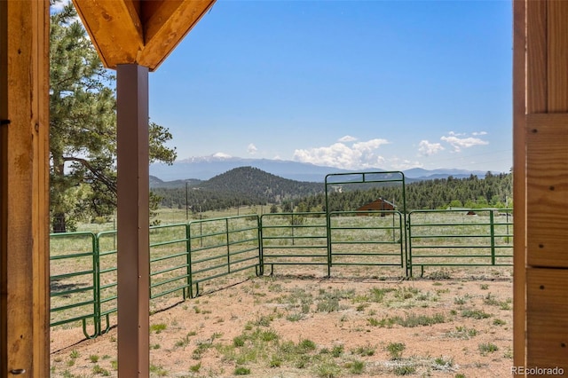 546 Pulver Rd, Lake George, CO 80827 - view of yard featuring a mountain view and a view of countryside
