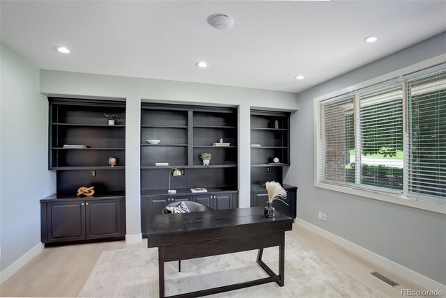 7400 S Genoa Cir, Centennial, CO 80016 - office area with light wood finished floors and recessed lighting