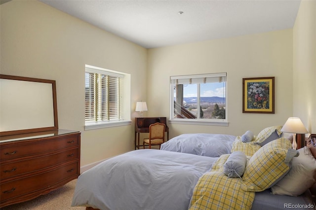 bedroom featuring carpet floors