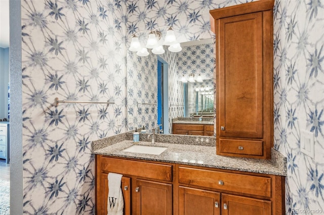 bathroom featuring vanity