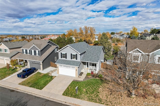 birds eye view of property