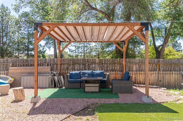 1521 Columbine Blvd, Colorado Springs, CO 80907 - fenced backyard featuring an outdoor hangout area