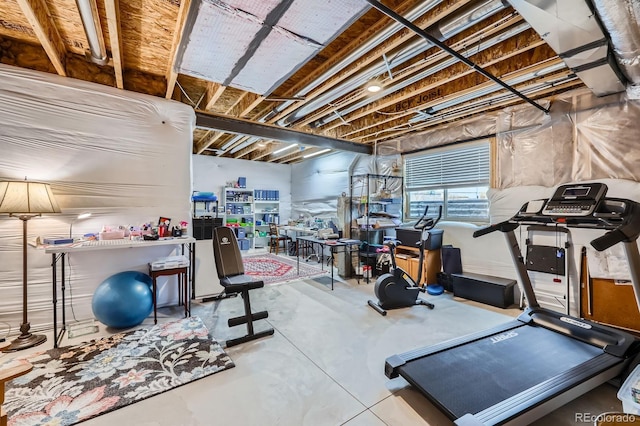 view of workout room