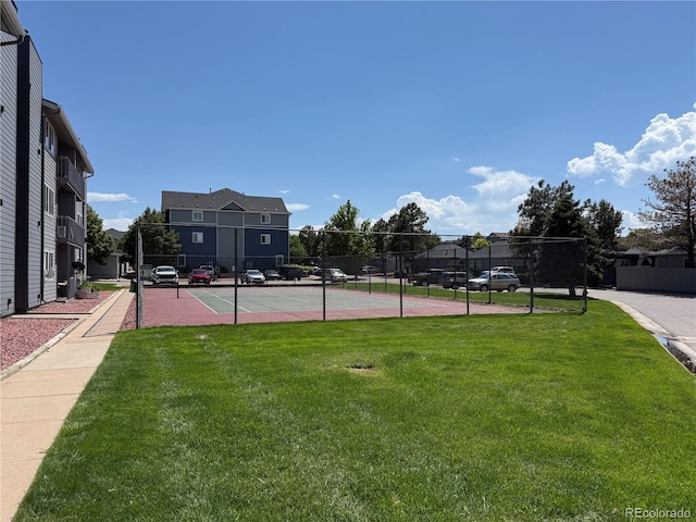 8100 W Quincy Ave Unit 11, Denver, CO 80123 - view of yard featuring a tennis court