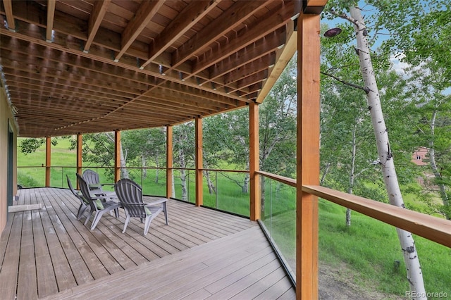 20033 Silver Ranch Rd, Conifer, CO 80433 - view of wooden deck